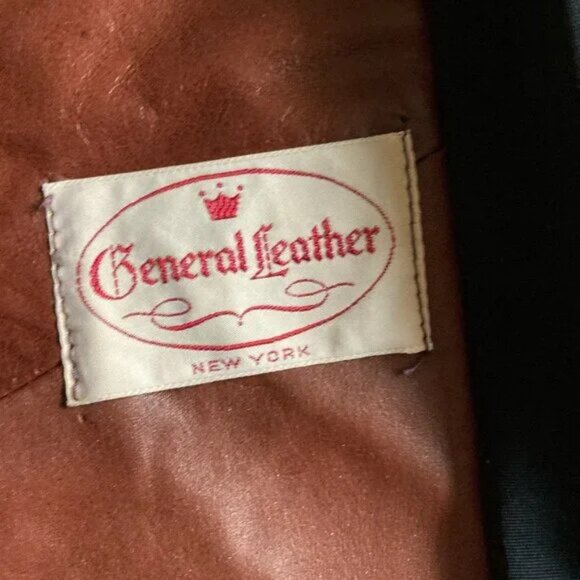 UNWORN Retro Vintage Leather Coat NWT Size M Fall Office Daily Wear Boho - Picture 7 of 13